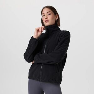 Vuori Aspen Full Zip Fleece Jacket - Black